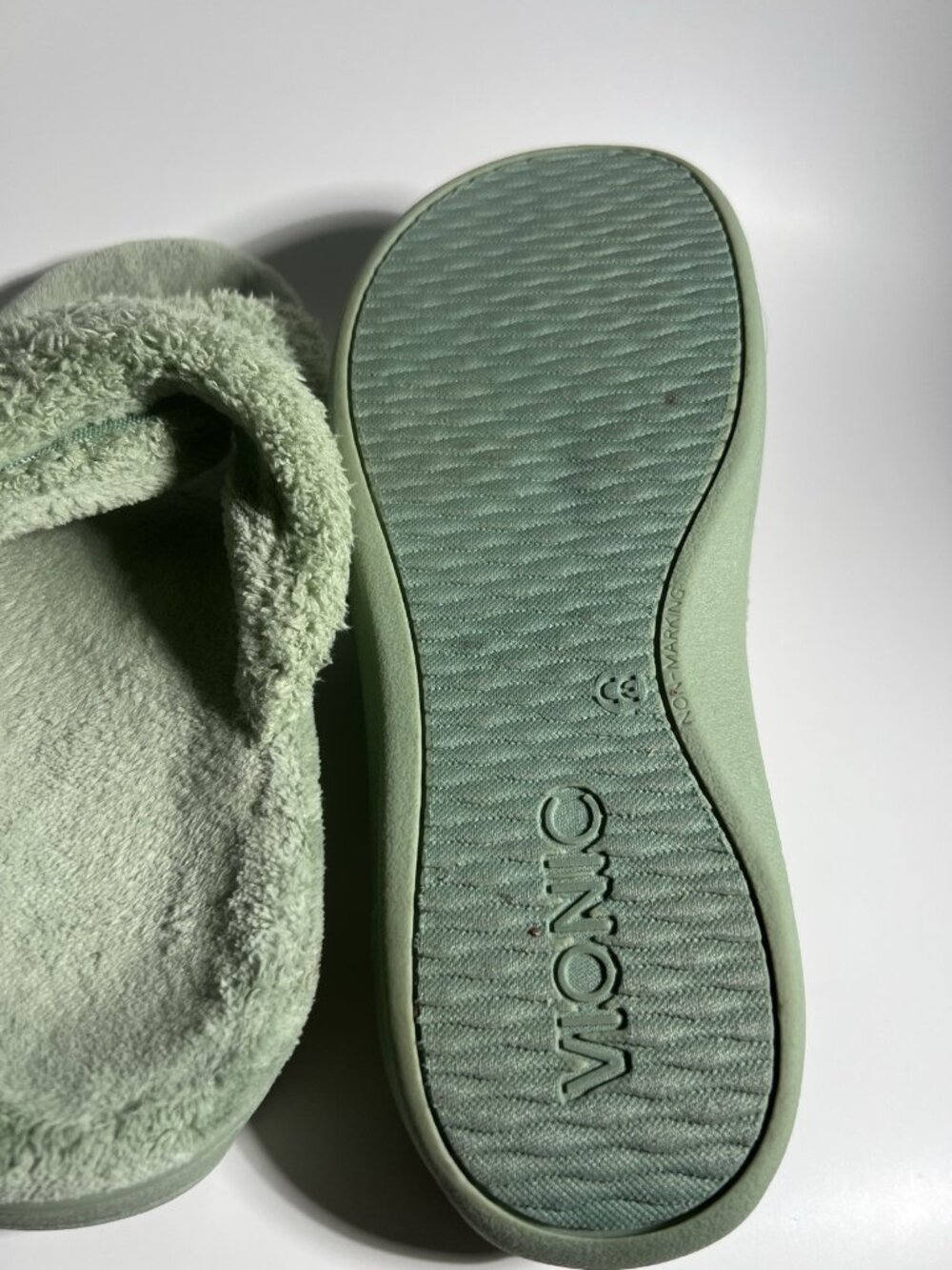 Vionic Relax Orthaheel Orthotic Slippers Women’s Size 9 Green Comfort - Picture 4 of 7